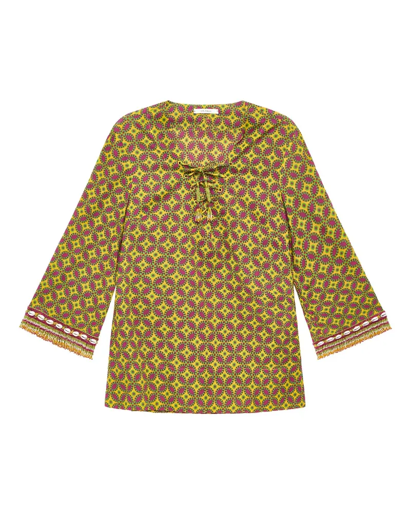 Maliparmi Floral Spin bead-embellished kaftan - Gelb Gelb