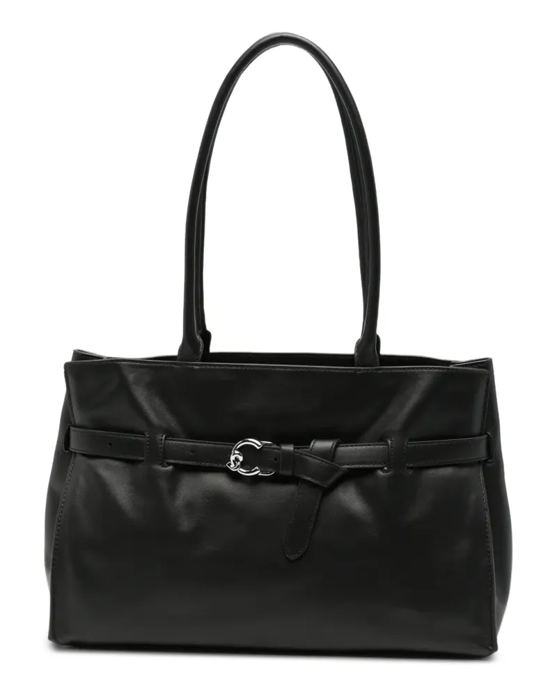 Coccinelle Schultertasche mit Schnalle - Schwarz Schwarz