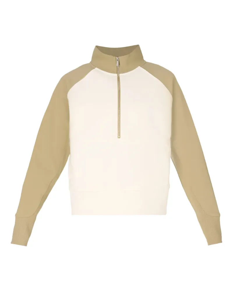 Sweaty Betty Revive Sweatshirt mit kurzem Reißverschluss - Nude Nude