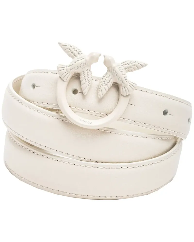 Pinko Love Birds Gürtel - Weiß Weiß