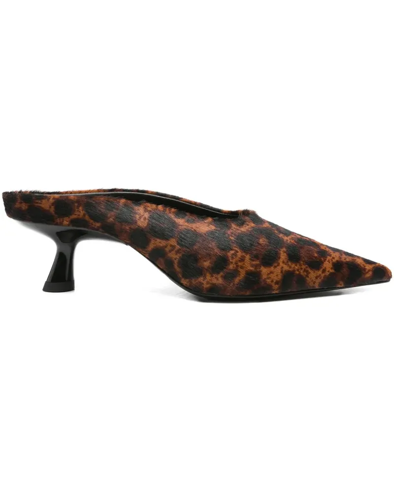 Simon Miller leather heeled mules - Braun Braun