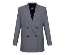 Doppelreihige Cabanjacke - Grau