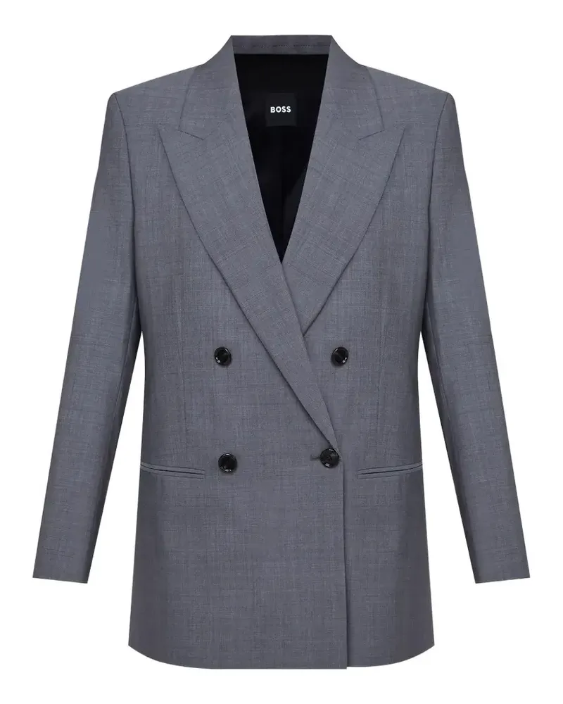 HUGO BOSS double-breasted wool jacket - Grau Grau
