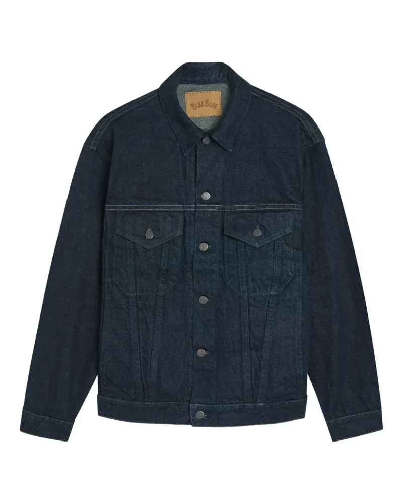 Blue Blue Japan contrast-stitch denim jacket - Blau Blau