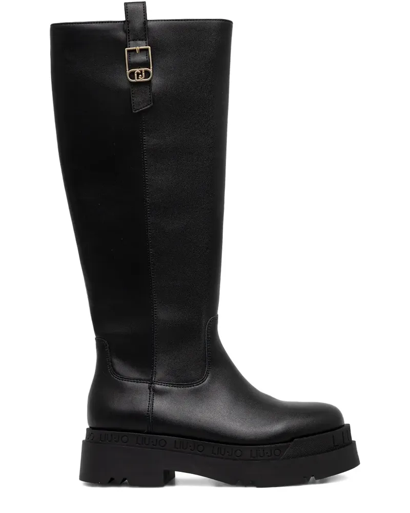 Liu Jo leather boots - Schwarz Schwarz