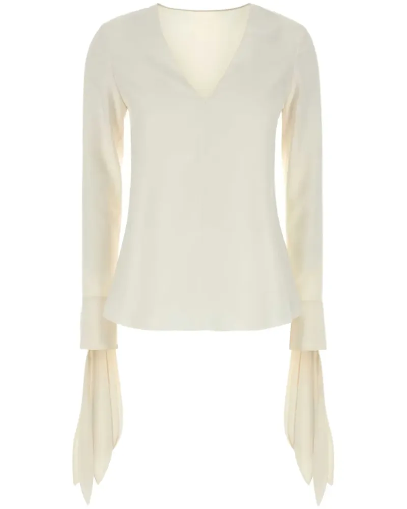 Givenchy Bluse mit Rüschen - Weiß Weiß
