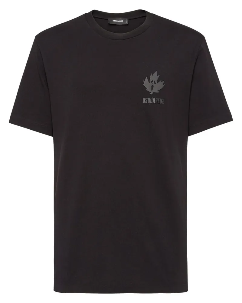Dsquared2 T-Shirt mit Logo-Print - Schwarz Schwarz
