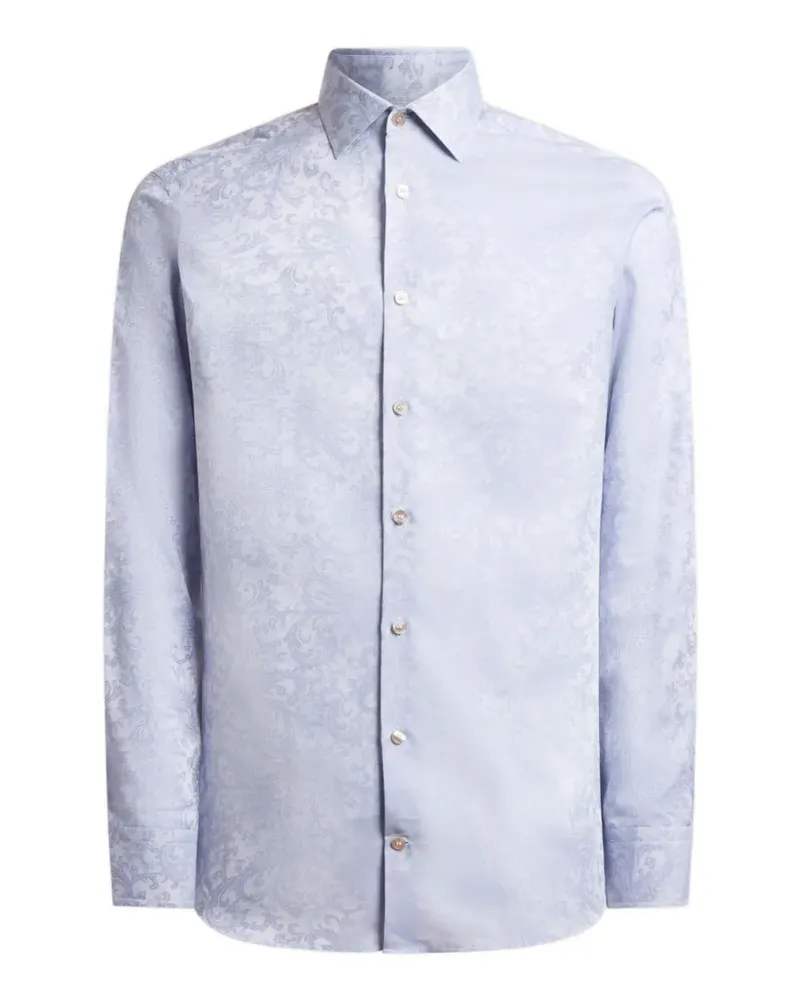 Etro Jacquard-Hemd mit Paisleymuster - Violett Violett