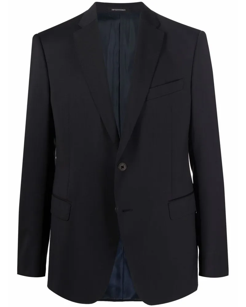 Emporio Armani Schmales Sakko - Schwarz Schwarz