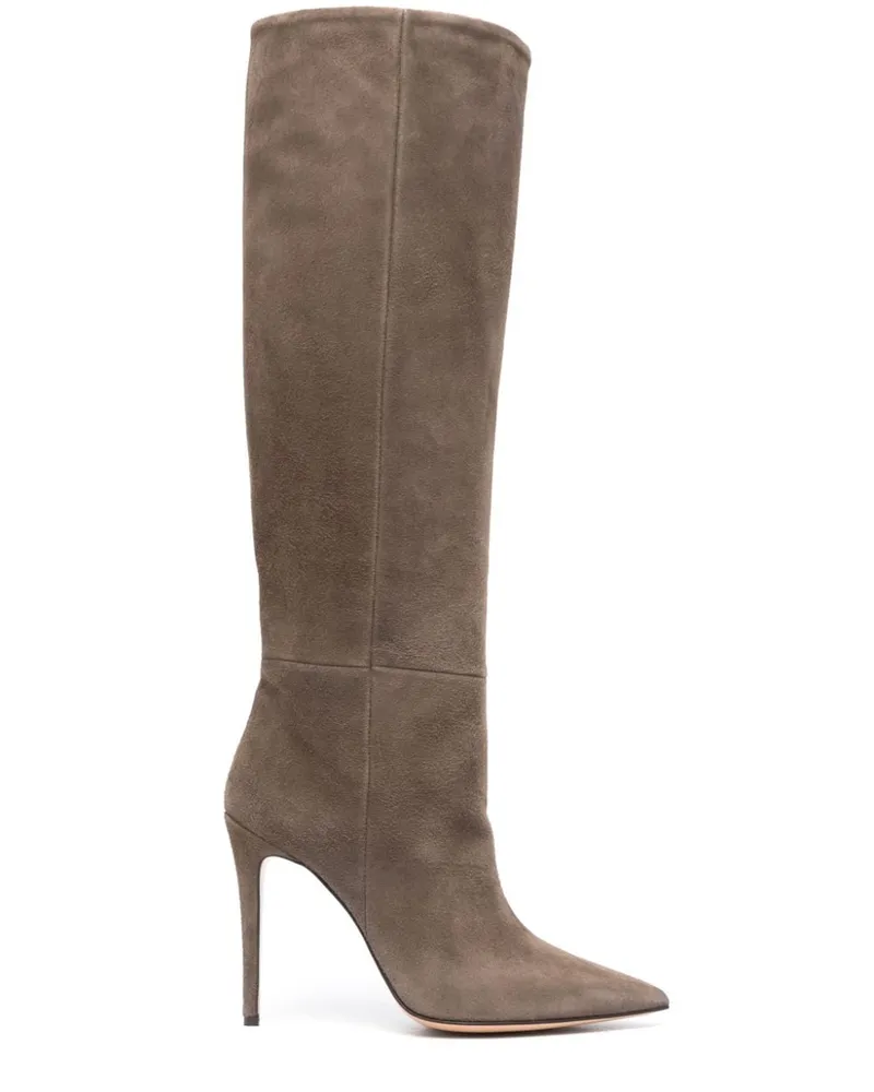Anna F. Stiefeletten aus Wildleder 110mm - Braun Braun