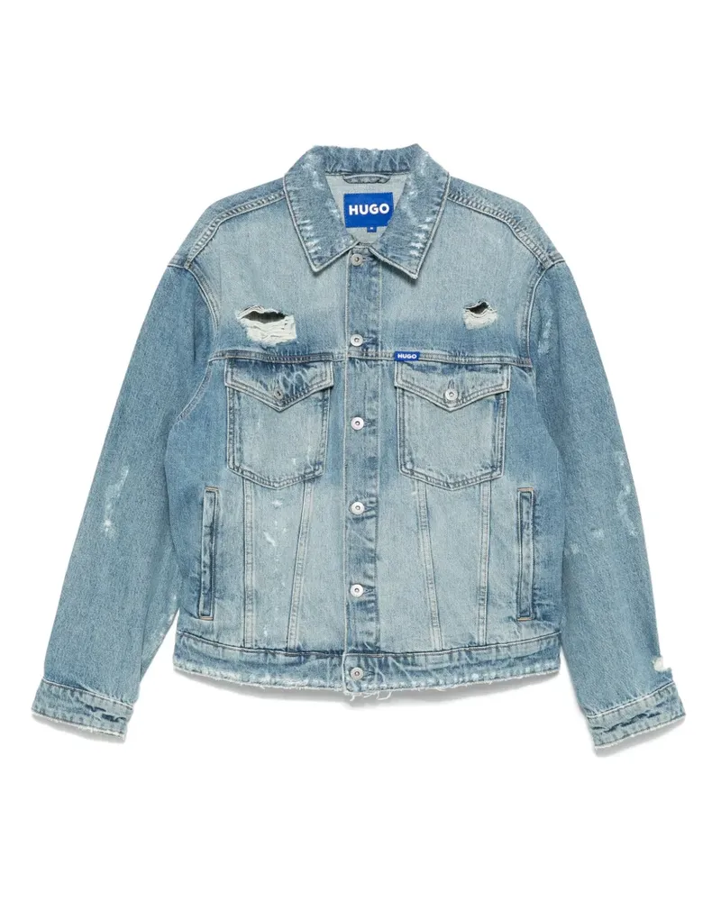 HUGO BOSS Klassische Jeansjacke - Blau Blau