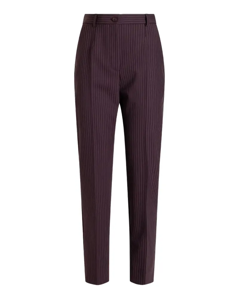 Dolce & Gabbana Gestreifte Hose - Rot Rot