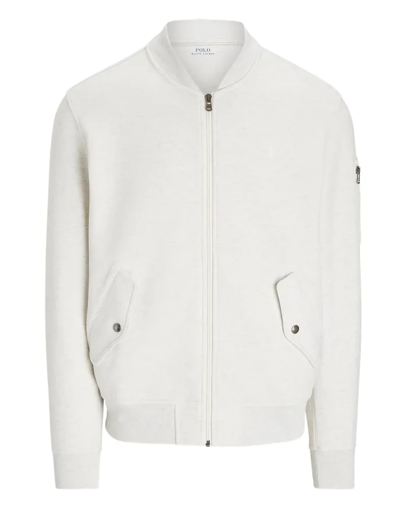 Ralph Lauren Gestrickte Bomberjacke - Weiß Weiß