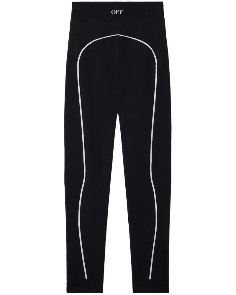 OFF-WHITE Off Stamp Leggings - Schwarz Schwarz