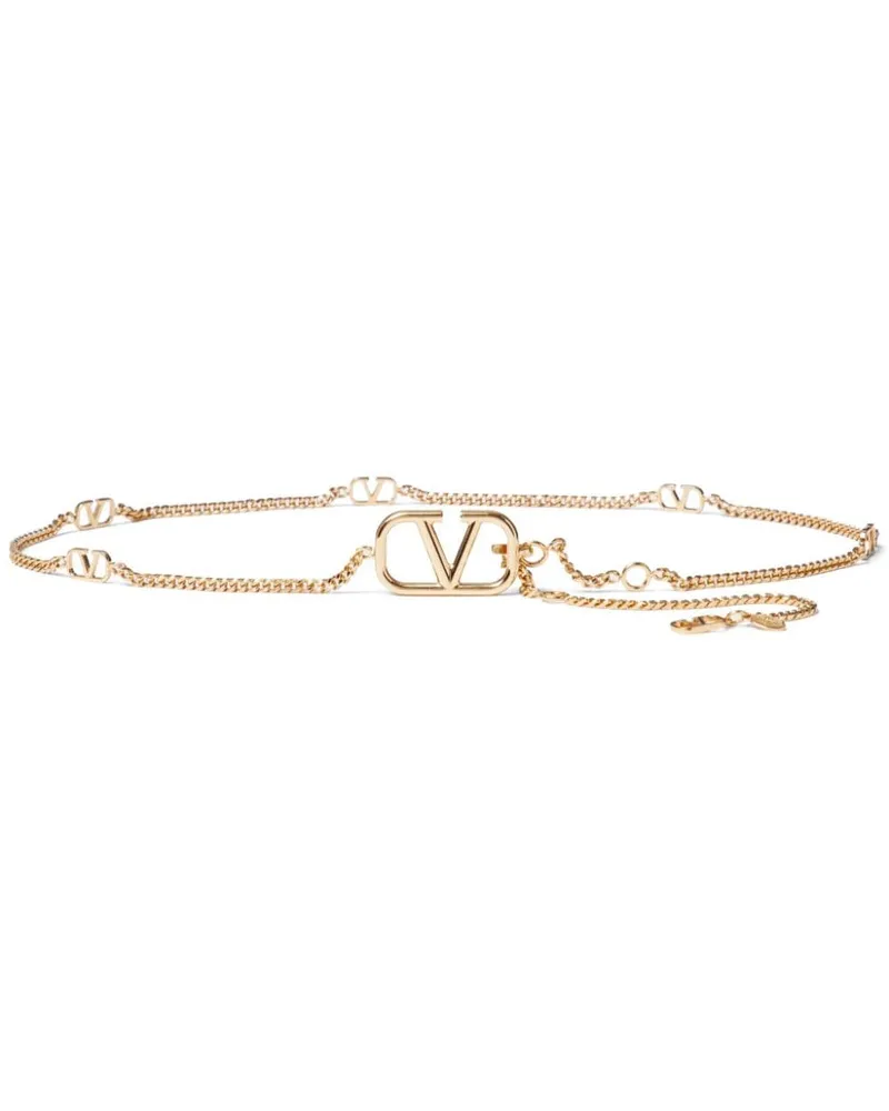 Valentino Garavani VLogo Gürtel - Gold Gold