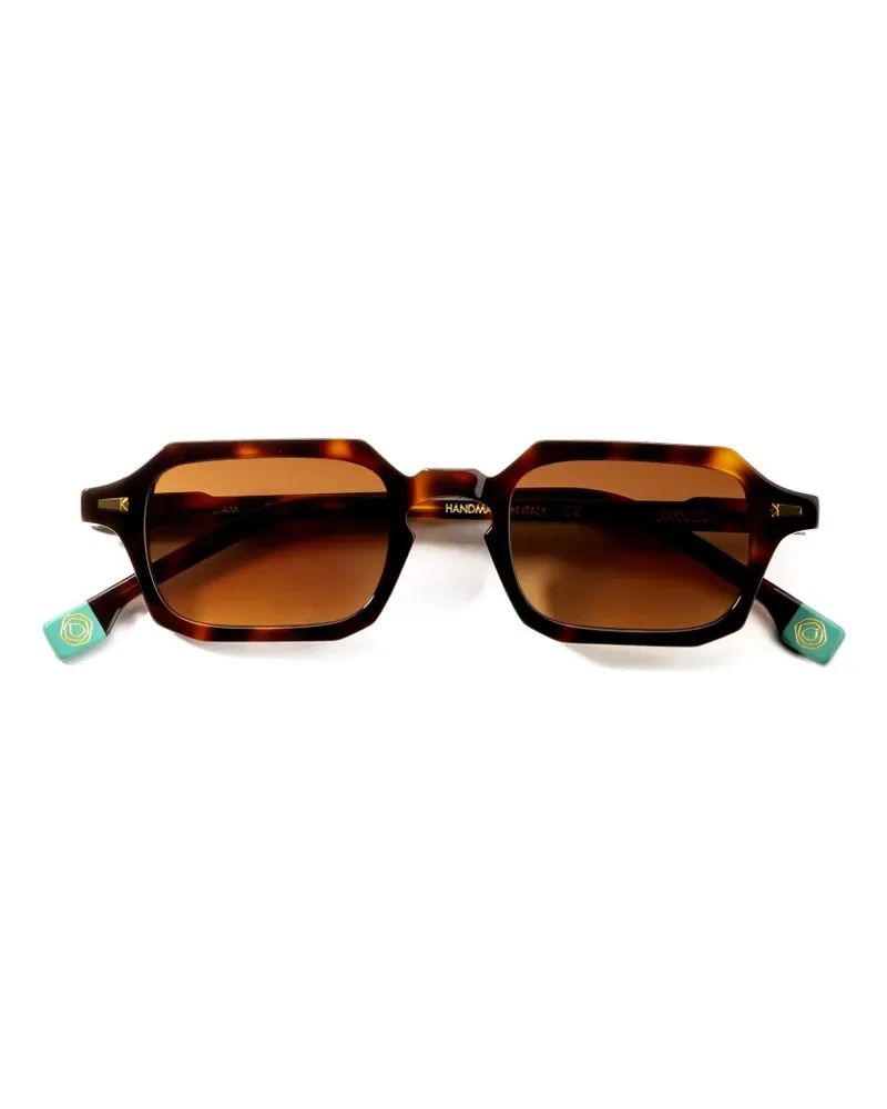 Kyme Liam Sonnenbrille mit geometrischem Gestell - Braun Braun