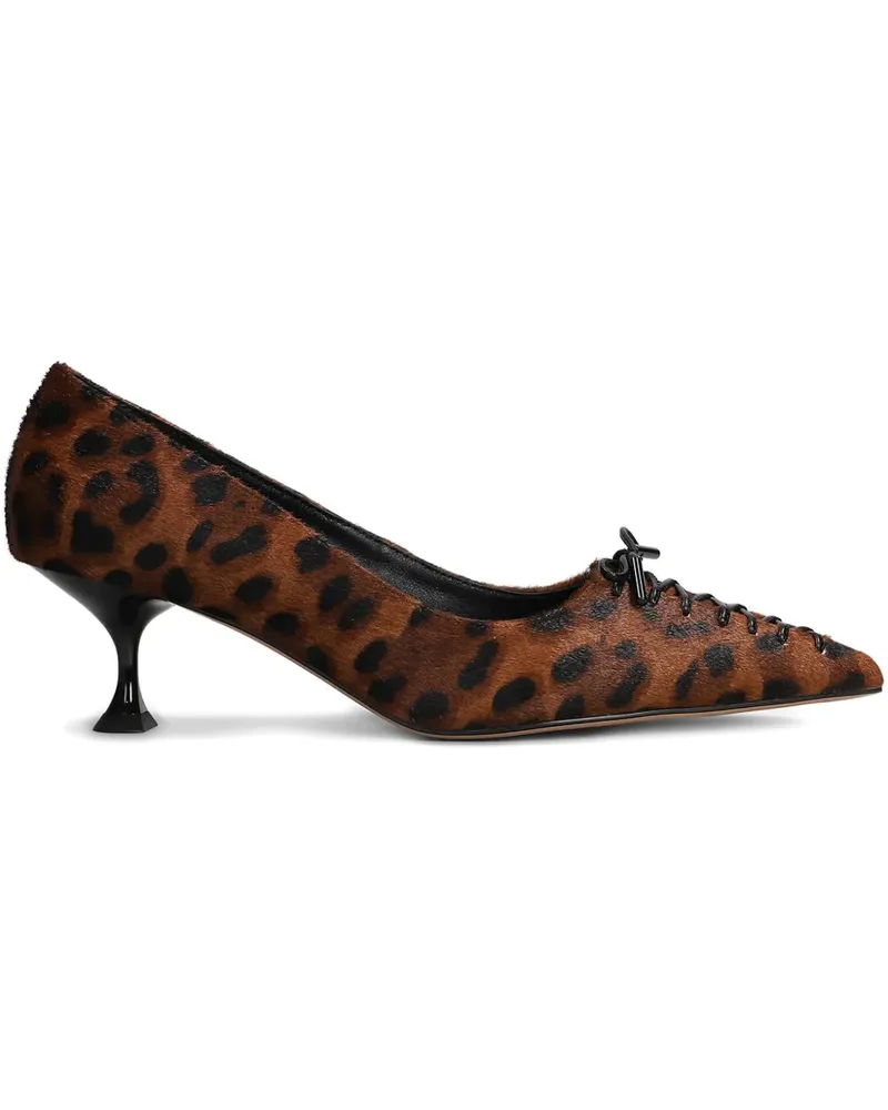 Lola Cruz Navari Pumps mit Schnürung 55mm - Braun Braun