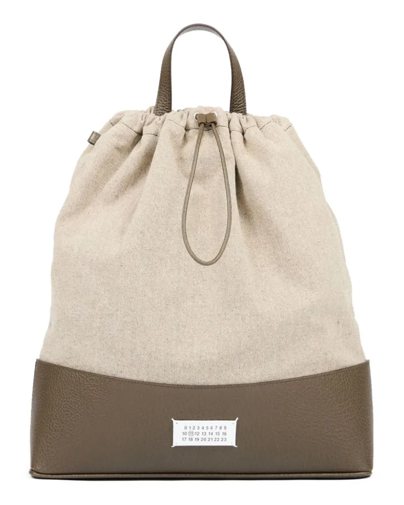 Maison Margiela Rucksack mit Kordelzug - Nude Nude