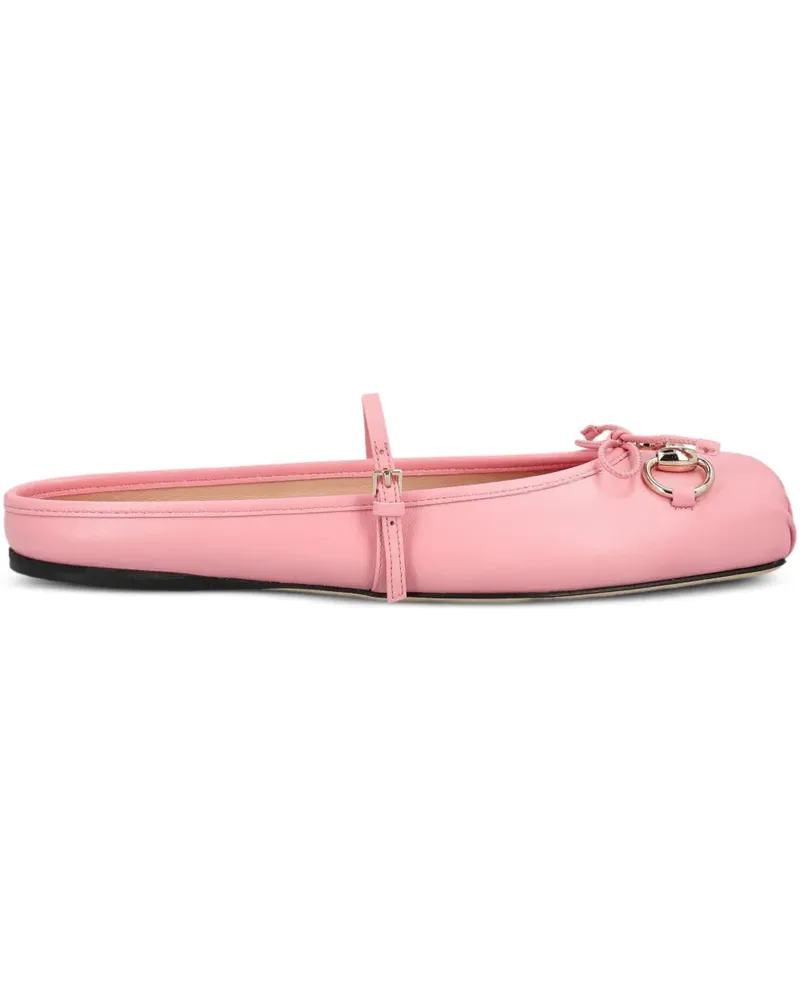 Gucci Mules mit Stegverzierung - Rosa Rosa