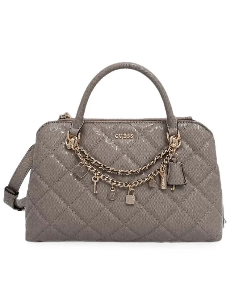 Guess Libby quilted logo-print shoulder bag - DO NOT USE - Beige Do