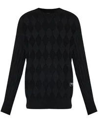 Balmain Pullover mit Logo-Patch Schwarz