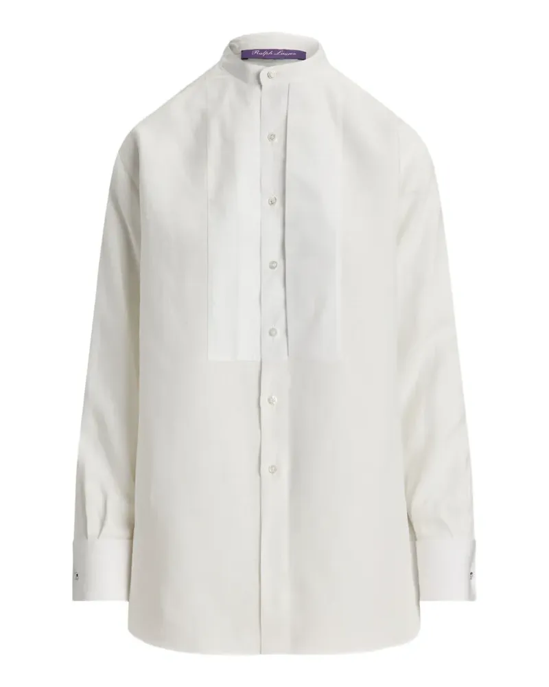 Ralph Lauren Kristin band-collar shirt - Weiß Weiß