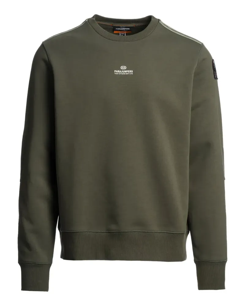 Parajumpers Fergus logo-patch sweatshirt - Grün Grün