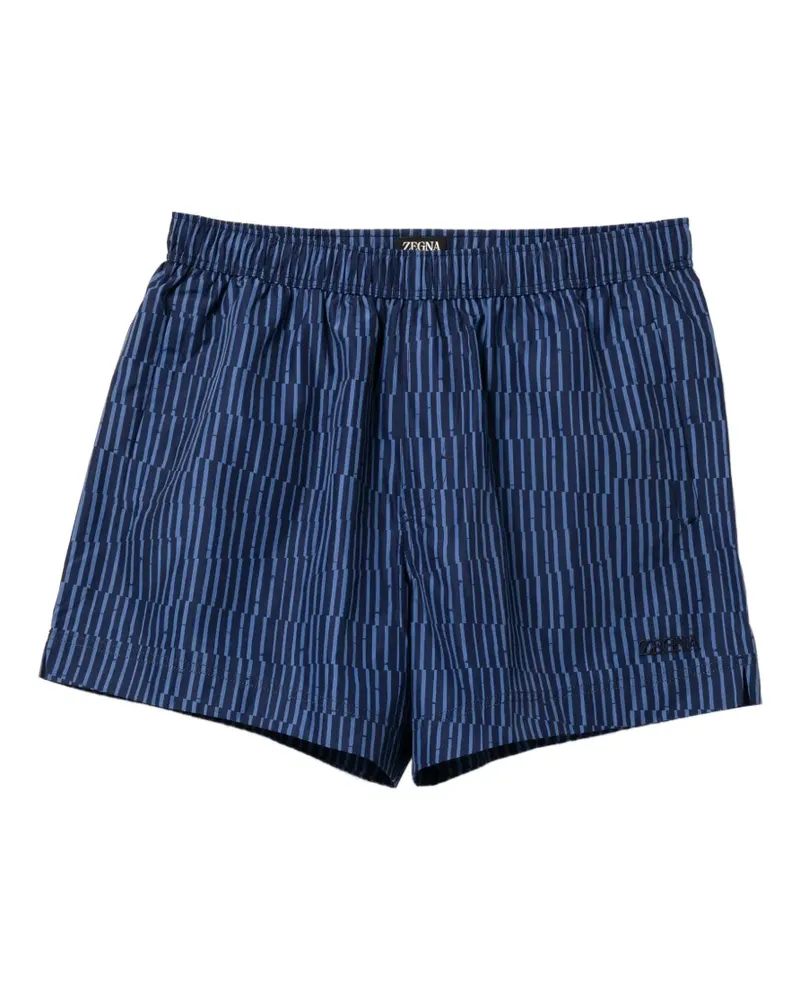 Ermenegildo Zegna striped swim shorts - Blau Blau