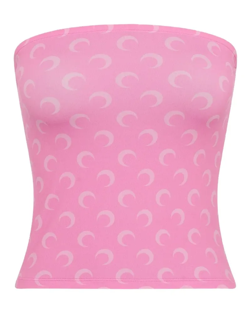 Marine Serre Moon tube top - Rosa Rosa