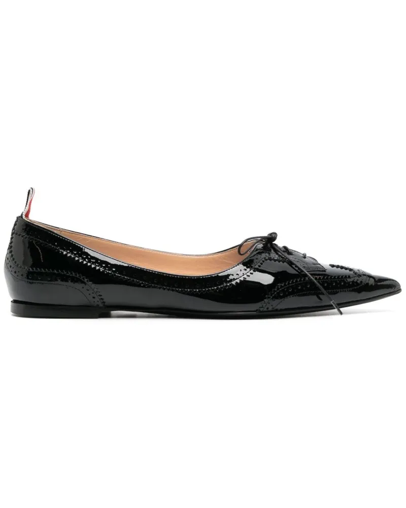 Thom Browne Loafer mit spitzer Kappe Schwarz