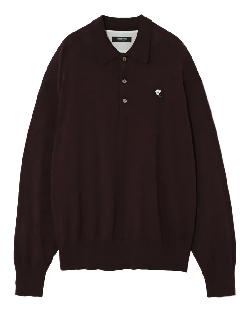 Undercover Pullover mit Blumenapplikation - Braun Braun