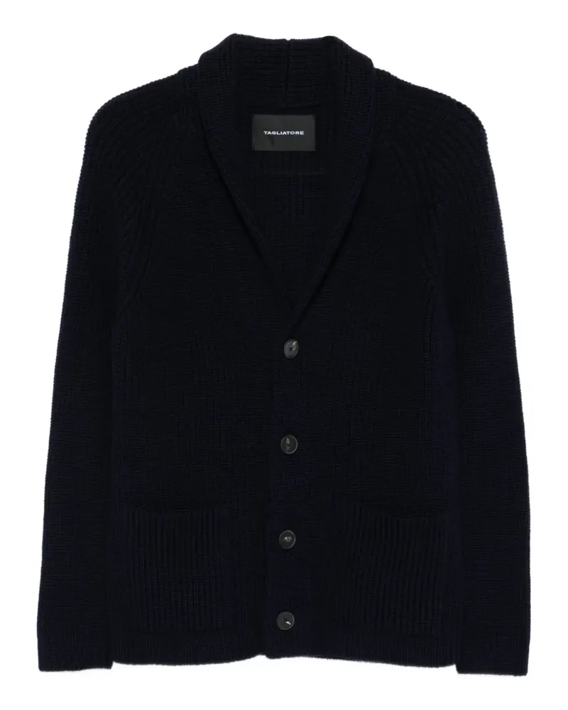 Tagliatore Cardigan mit Schalkragen - Blau Blau