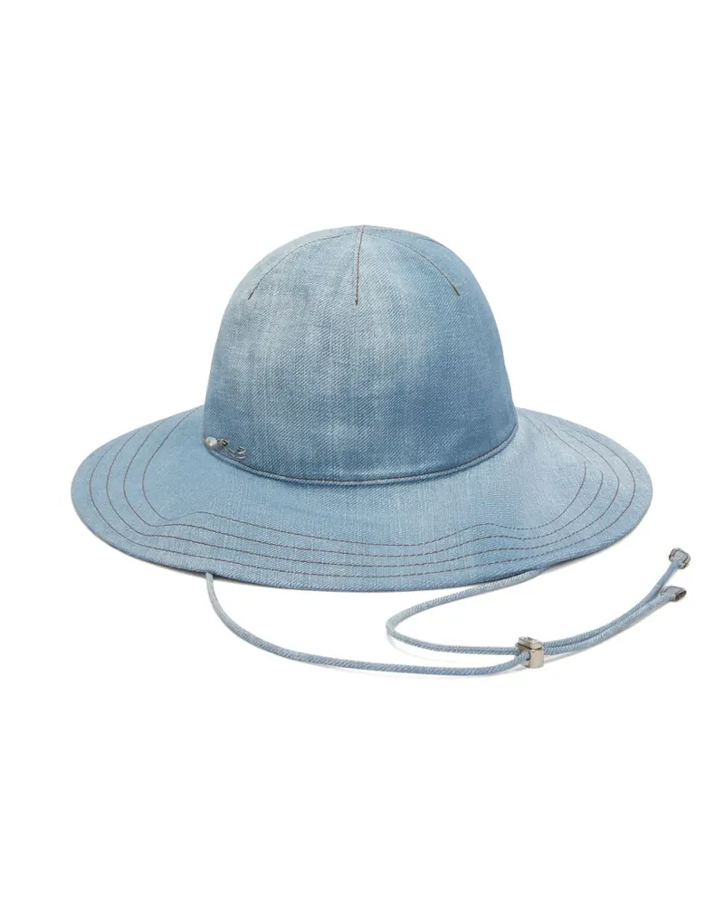 Ermanno Scervino Hut mit breiter Krempe - Blau Blau