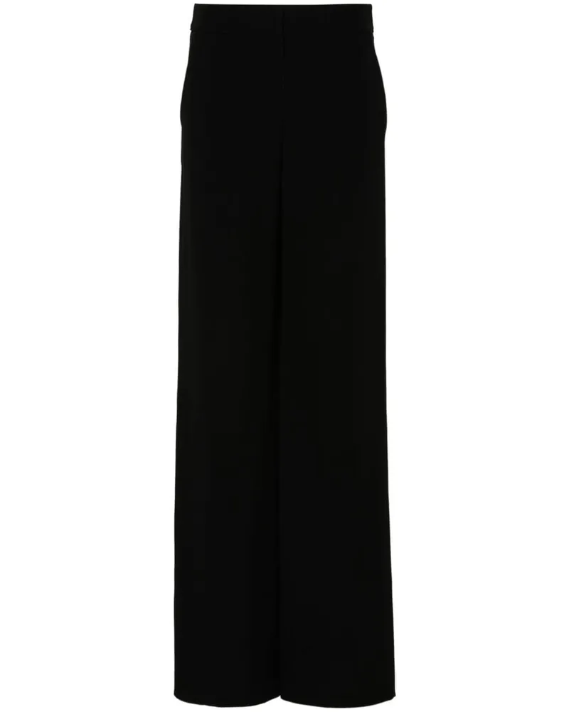 Giorgio Armani Hose aus Seidensatin - Schwarz Schwarz
