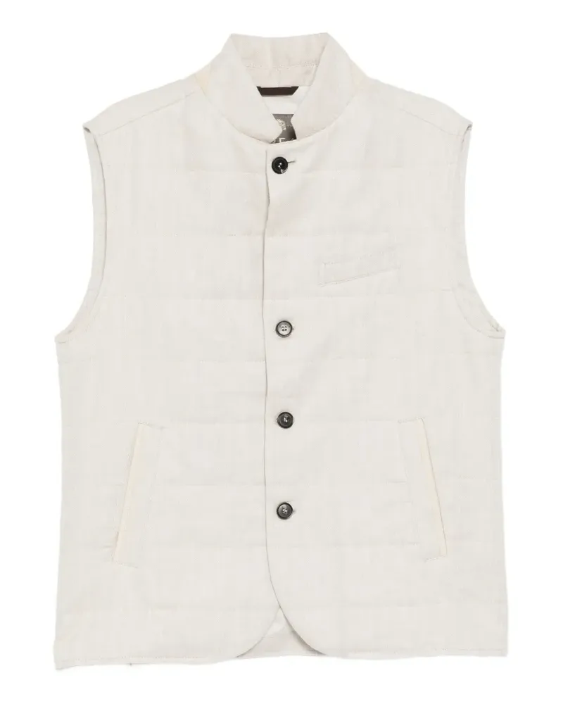 N.Peal Gesteppte Seville Weste - Nude Nude