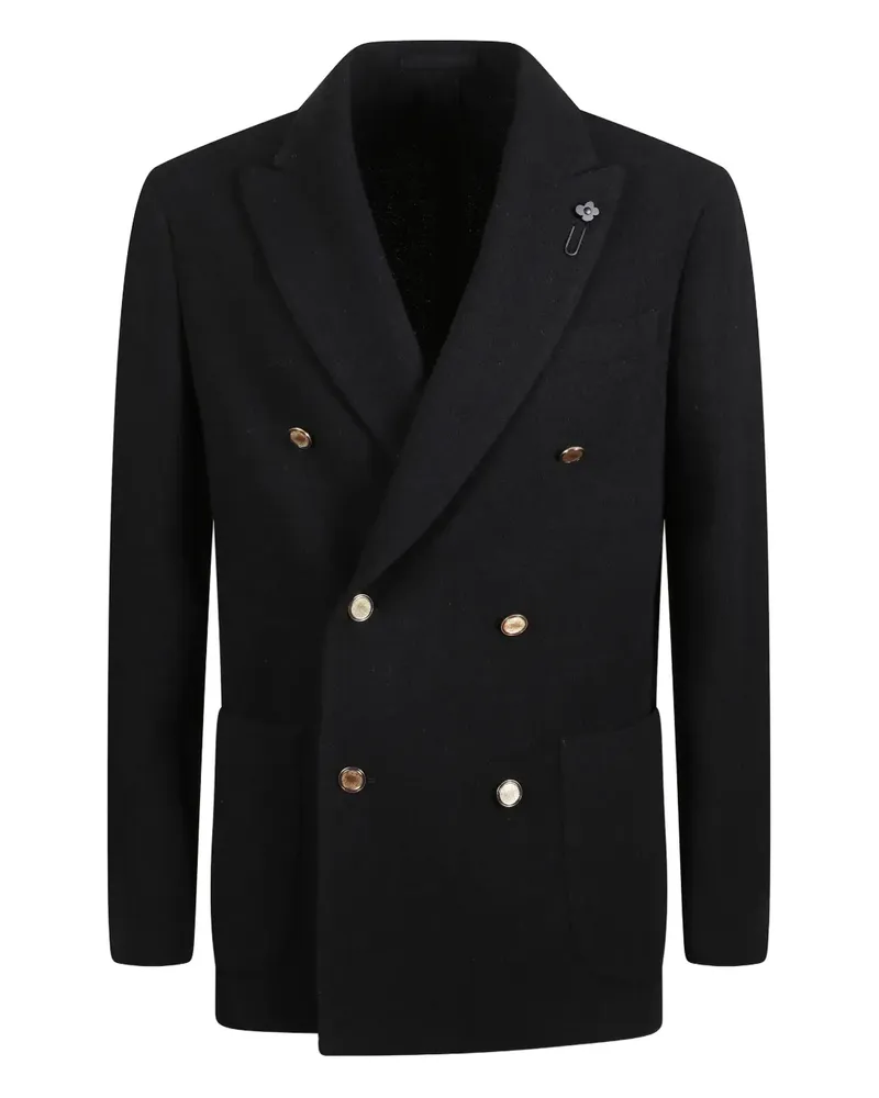 LARDINI Klassische Cabanjacke - Schwarz Schwarz