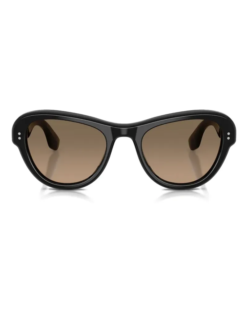Oliver Peoples Encina geometric-frame sunglasses - Schwarz Schwarz