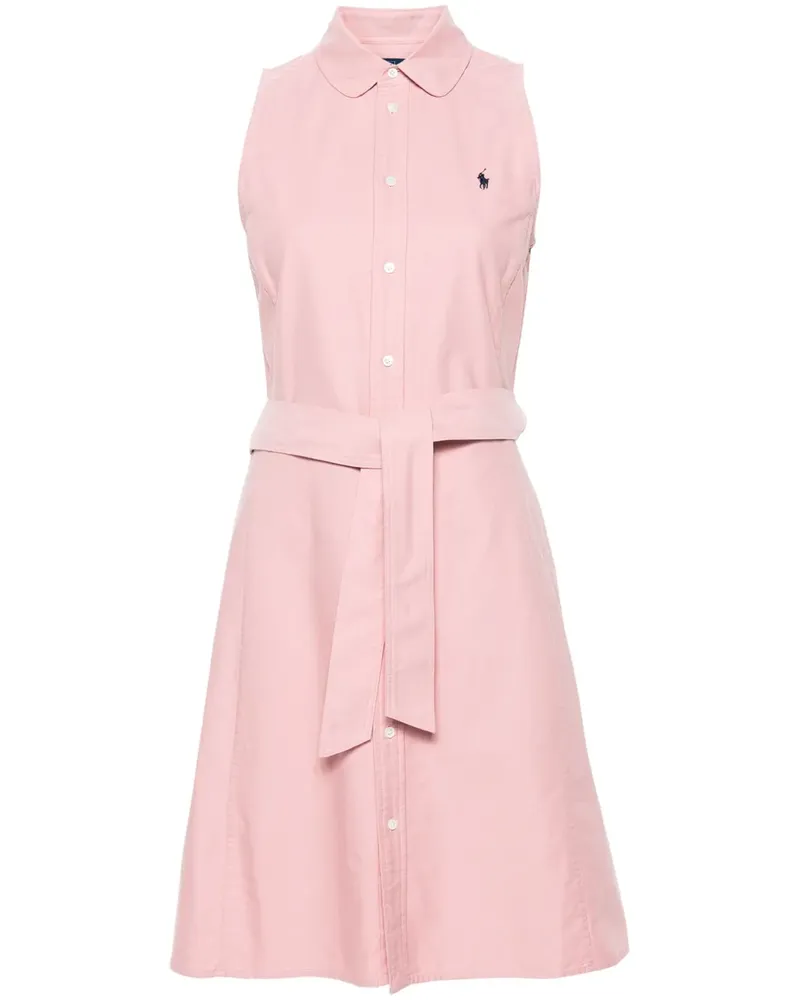 Ralph Lauren Polo-Pony Mini-Hemdkleid - Rosa Rosa