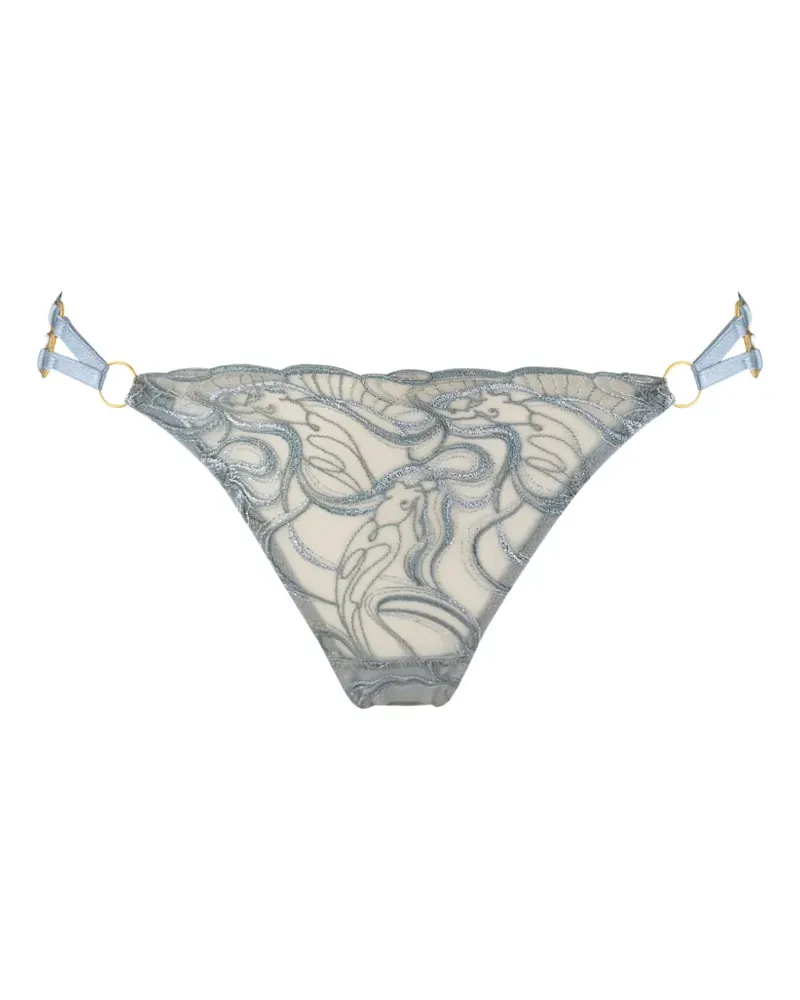 Bordelle Rückenfreier Pearl Slip - Blau Blau