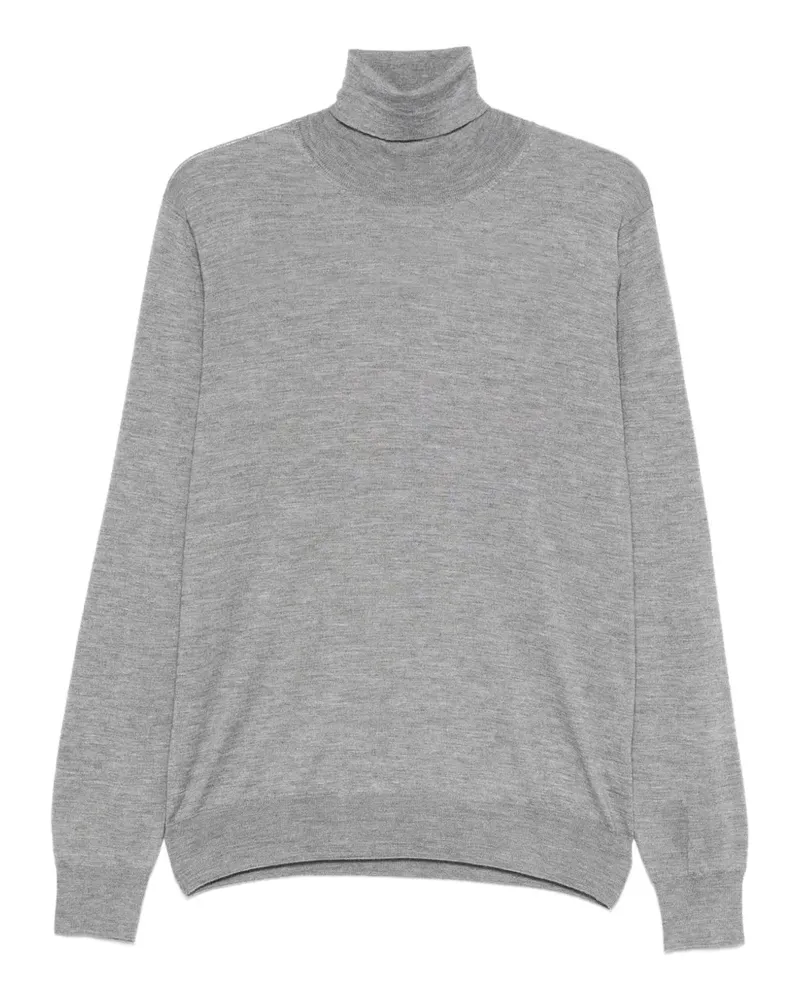 Dell'oglio Langärmeliger Rollkragenpullover - Grau Grau