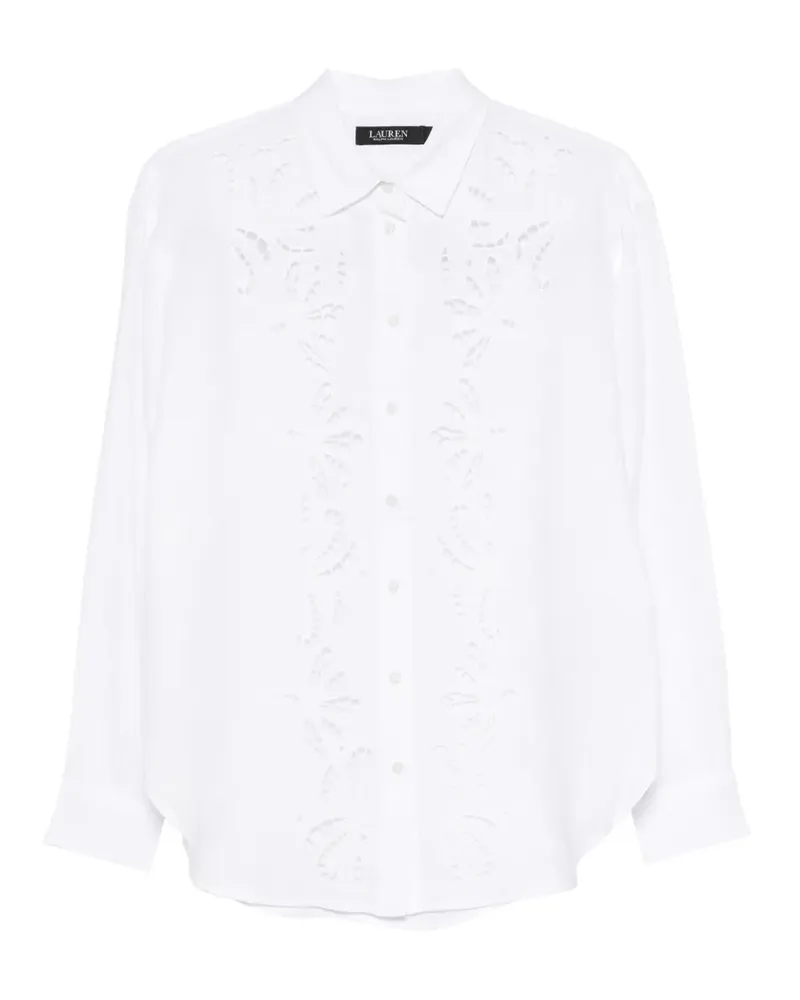 Ralph Lauren broderie-anglaise shirt - Weiß Weiß