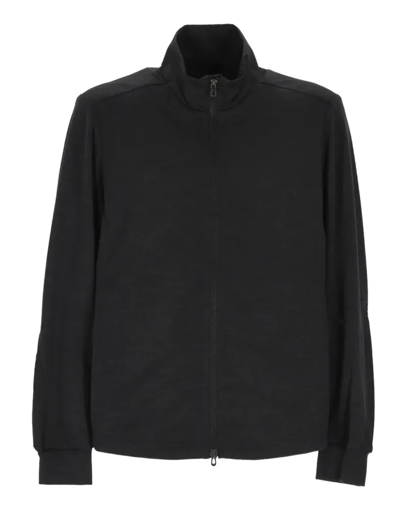 SEASE Explorer Pullover mit Stehkragen und Reißverschluss - Schwarz Schwarz
