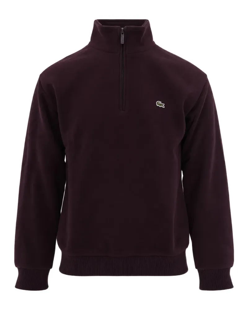 Lacoste fleece zip-neck sweatshirt - Violett Violett