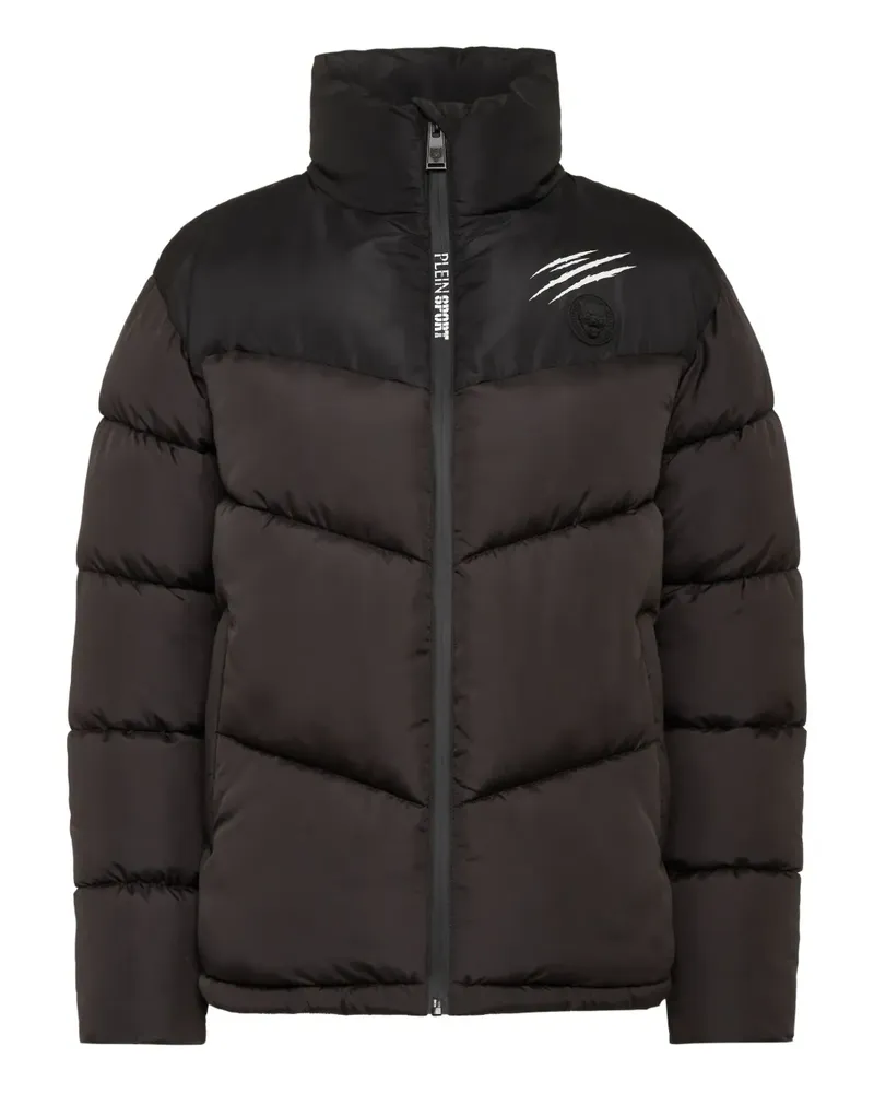 Philipp Plein Gesteppte Jacke mit Klauen-Print - "02 black "02