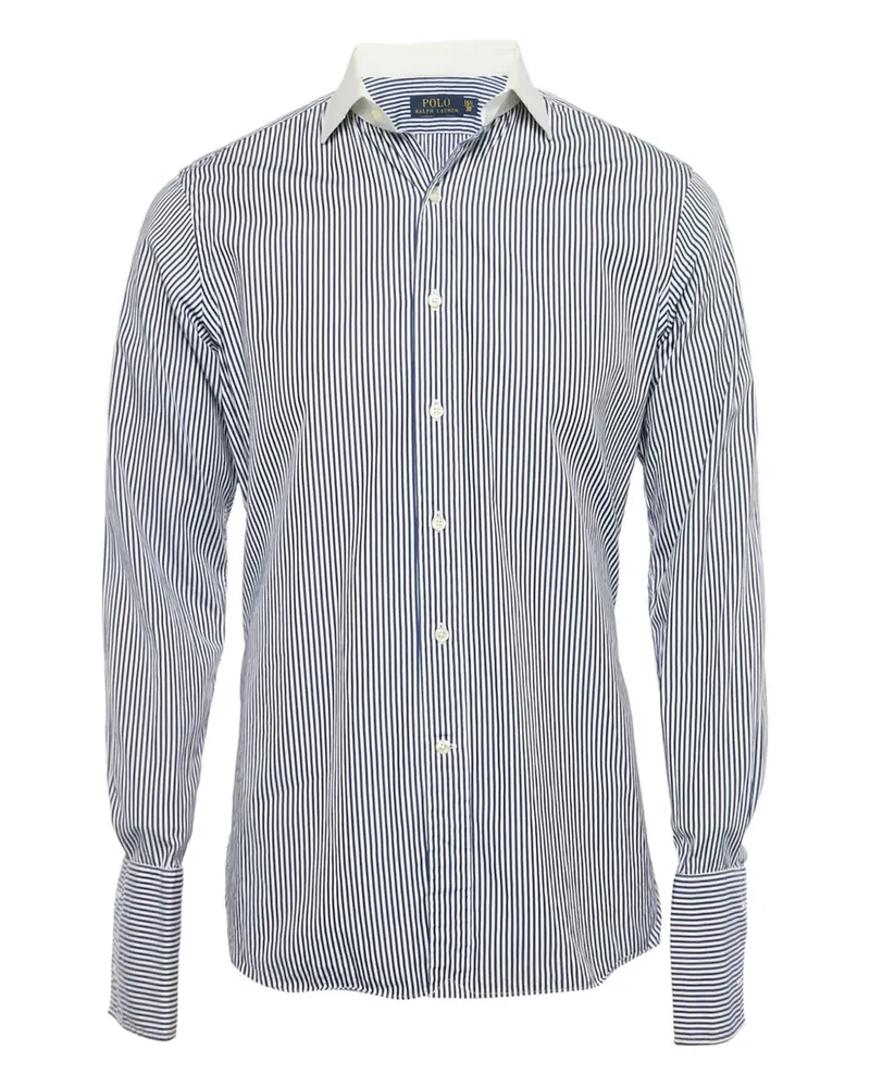 Ralph Lauren Gestreiftes Button-down-Hemd - Blau Blau