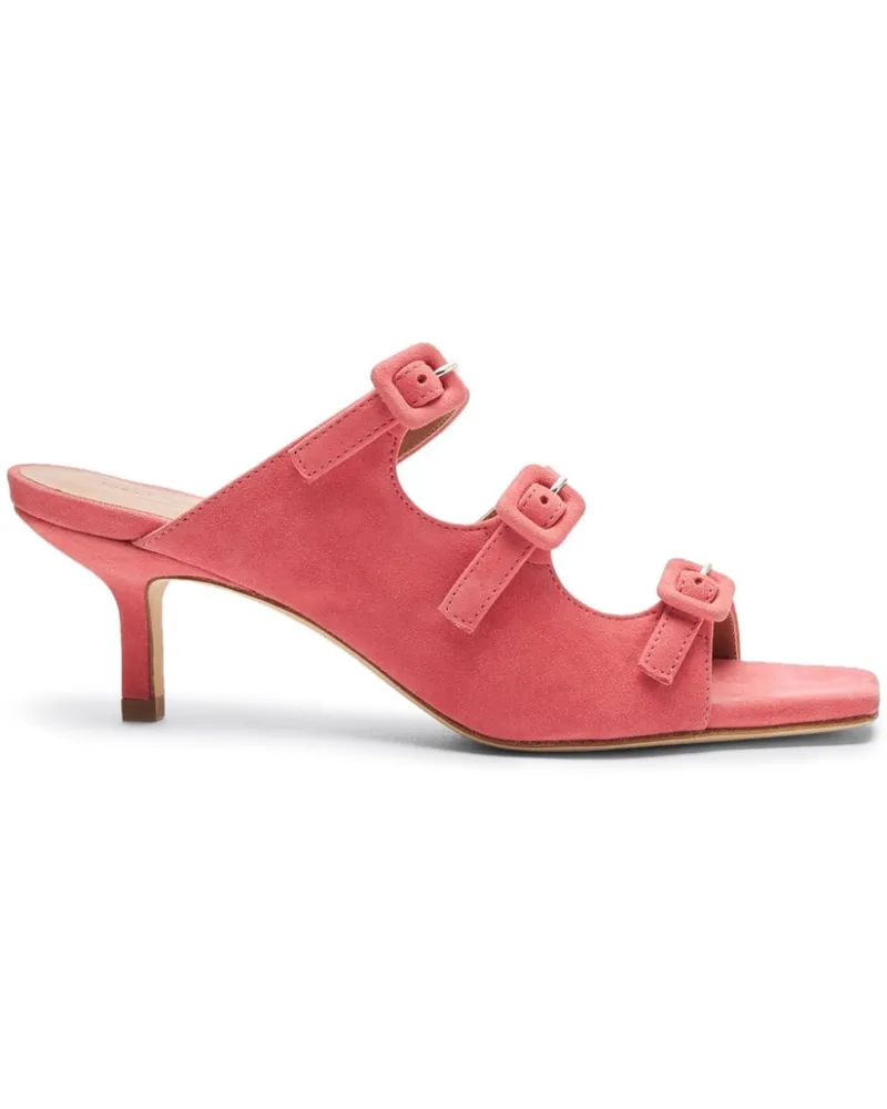 Scarosso Manuela Mules aus Wildleder 60mm - Rosa Rosa