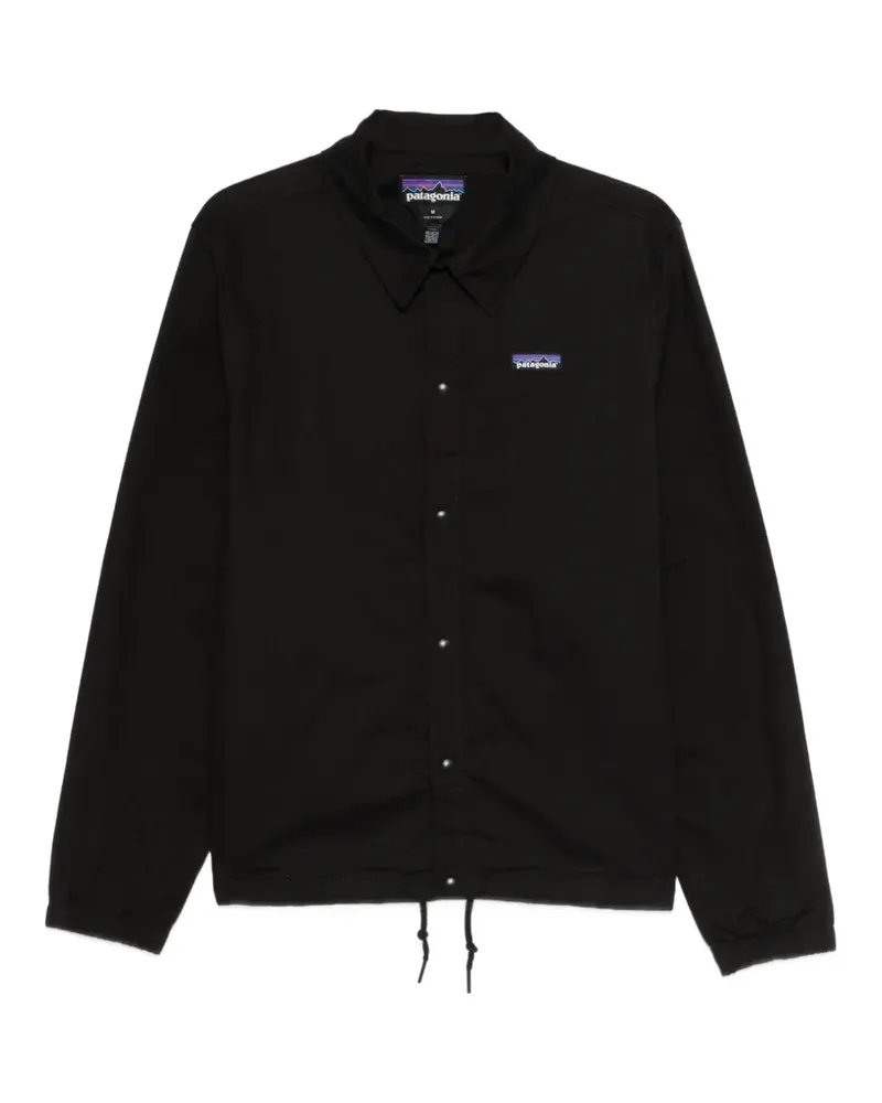 Patagonia logo-patch overshirt - Schwarz Schwarz