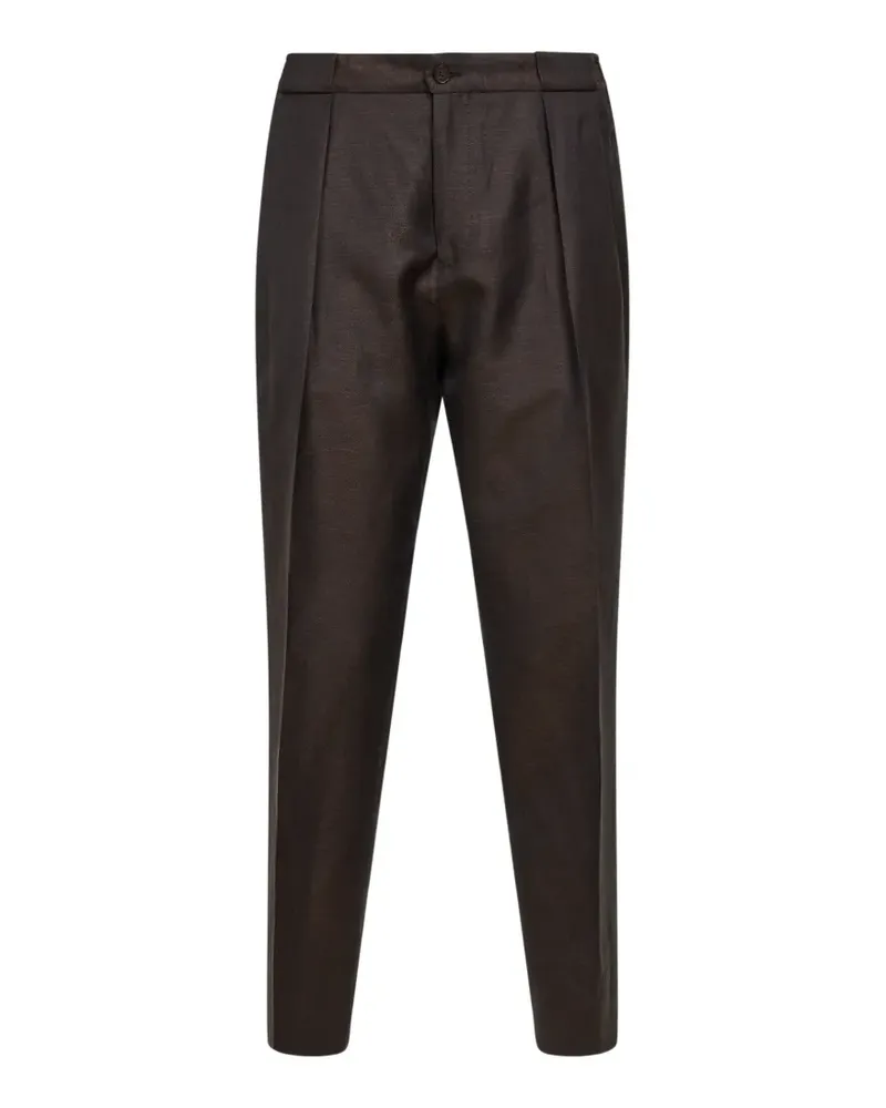 Briglia 1949 Portobello pleated trousers - Braun Braun