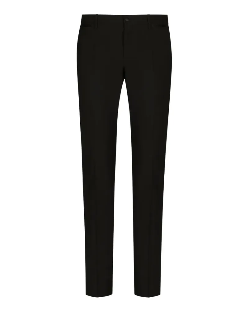 Dolce & Gabbana Klassische Smoking-Hose - Schwarz Schwarz