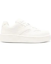 Jil Sander Sneakers aus Leder Weiß